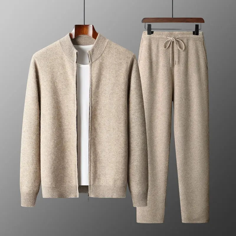 Men’s Fashion Wool Cardigan – Thick Double-Strand Sweater - All You Need