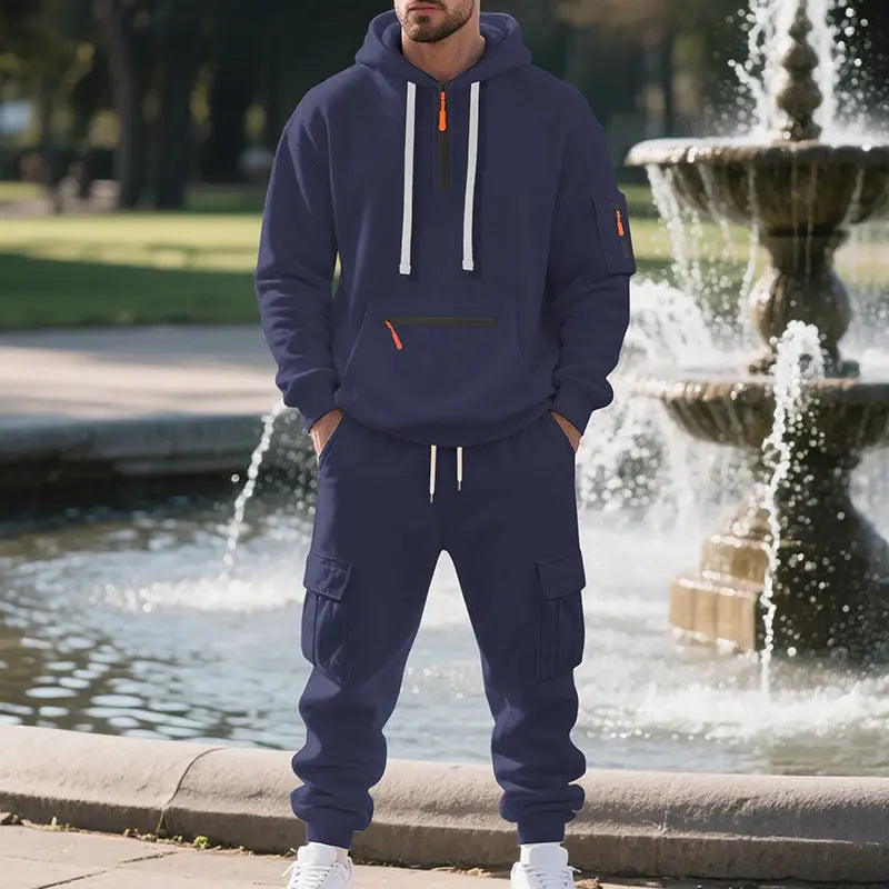 Set Uomo Sport & Leisure – Felpa con Cappuccio + Jogger Comodi All You Need