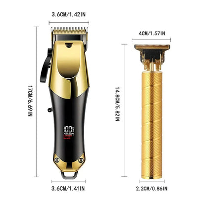 ✨ TZ810 – Kit Tagliacapelli & Rasoio Elettrico (Oro, Set 2 Pezzi) All You Need