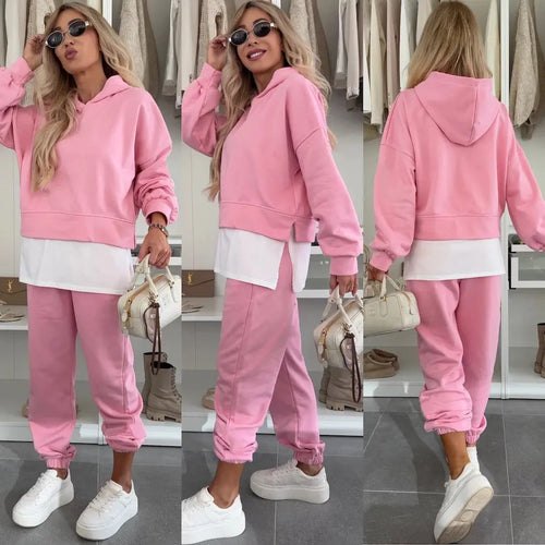 Fashion Women’s Tracksuit – Long Sleeve Hoodie Top with Jogger Pants - All You Need