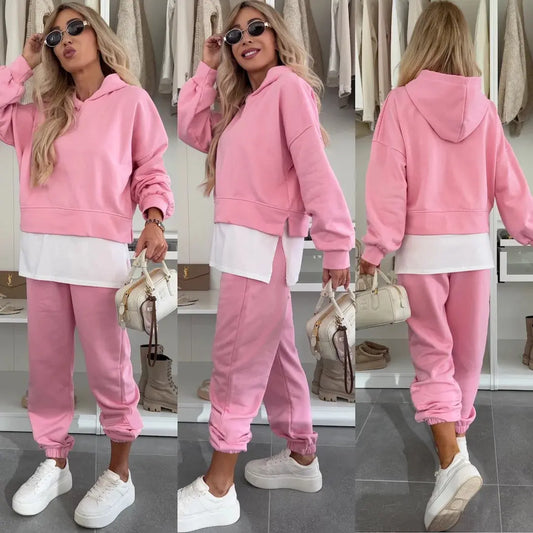 Fashion Women’s Tracksuit – Long Sleeve Hoodie Top with Jogger Pants - All You Need