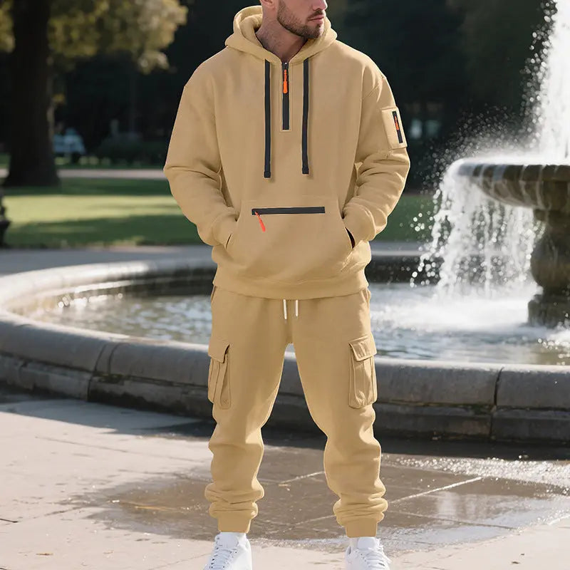 Set Uomo Sport & Leisure – Felpa con Cappuccio + Jogger Comodi All You Need