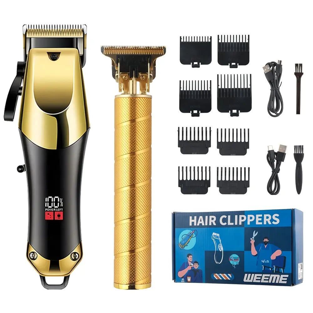 ✨ TZ810 – Kit Tagliacapelli & Rasoio Elettrico (Oro, Set 2 Pezzi) All You Need