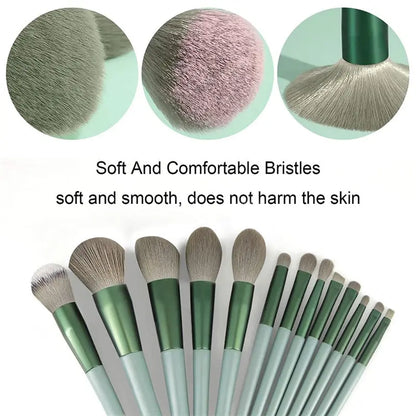 13Pcs Makeup Brush Set Make Up Concealer Brush Blush Powder Brush Eye Shadow Highlighter Foundation Brush Cosmetic Beauty Tools All You Need