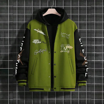 Giacca Baseball Uomo – Look High Street Oversize All You Need