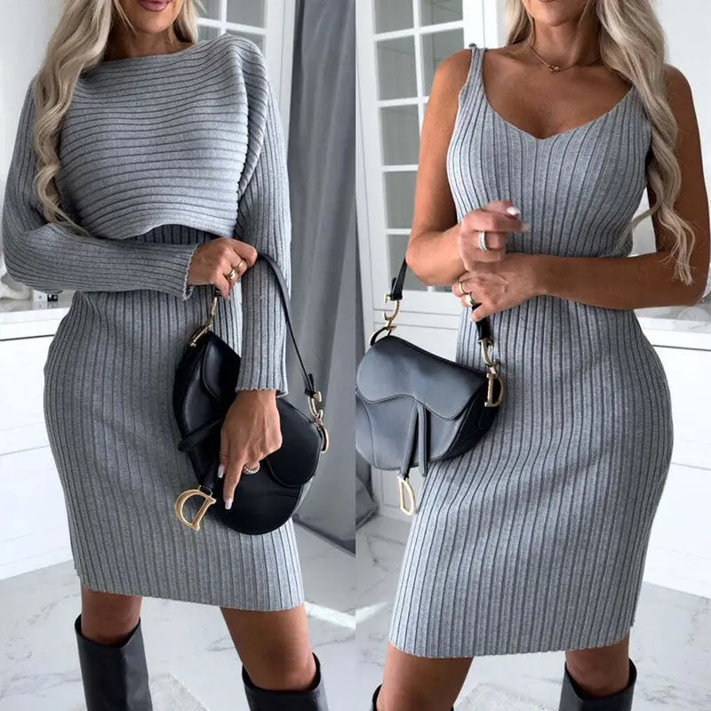 🌸 Set elegante donna – Top maniche lunghe e gonna aderente, outfit chic per ogni occasione null