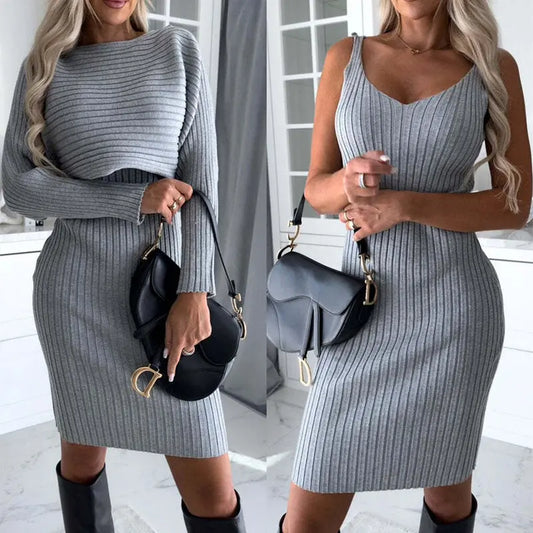 🌸 Set elegante donna – Top maniche lunghe e gonna aderente, outfit chic per ogni occasione null