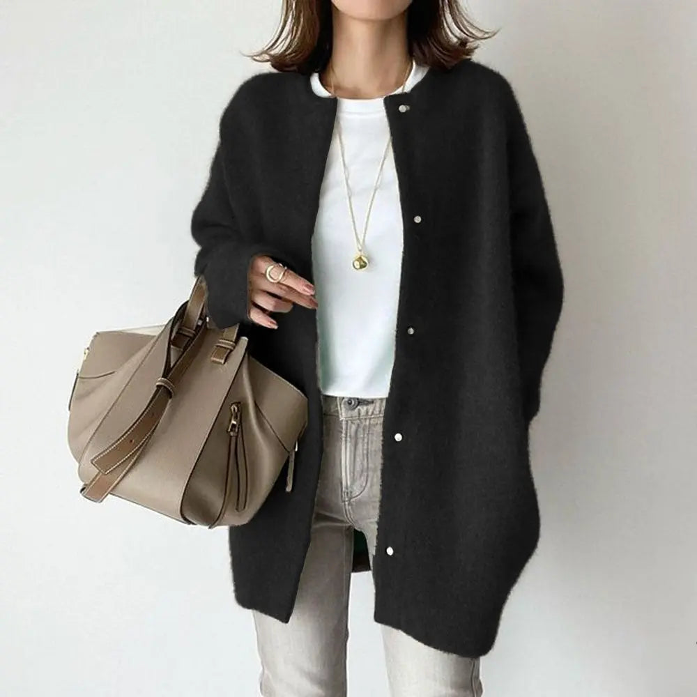 Women’s Knitted Cardigan – Casual Single-Breasted Outerwear for Spring/Autumn - All You Need