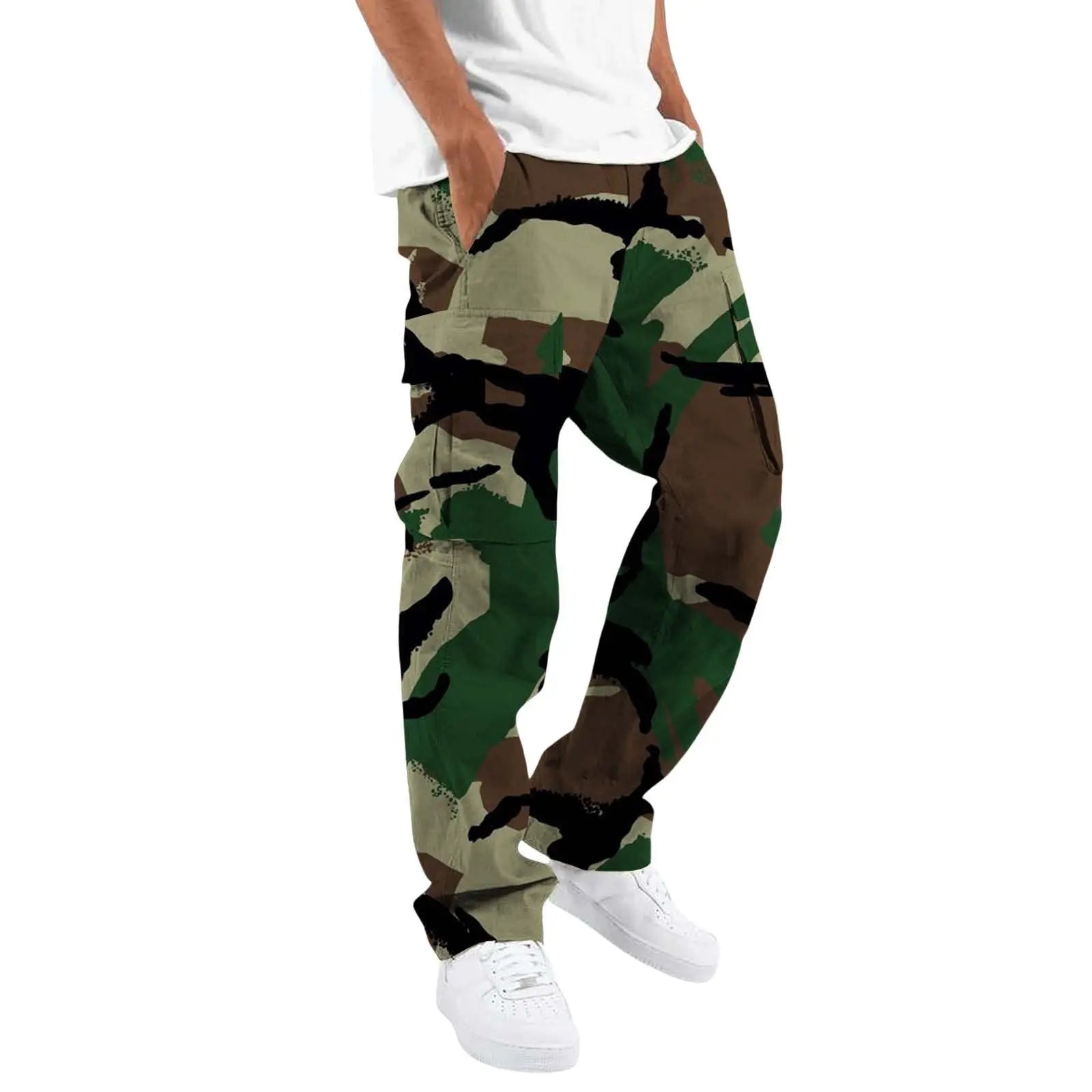 Men’s Outdoor Overalls – Camouflage Printed Straight-Leg Casual Pants - All You Need
