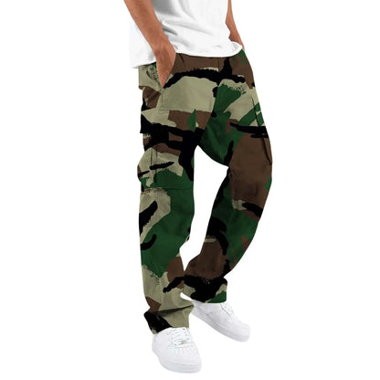 Men’s Outdoor Overalls – Camouflage Printed Straight-Leg Casual Pants - All You Need