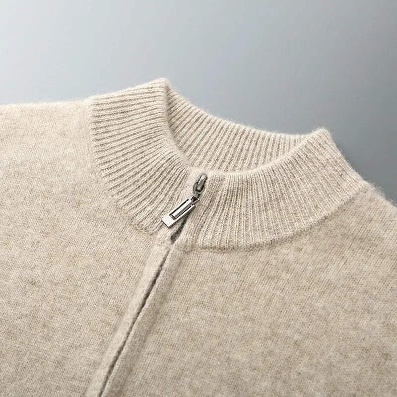 Men’s Fashion Wool Cardigan – Thick Double-Strand Sweater - All You Need